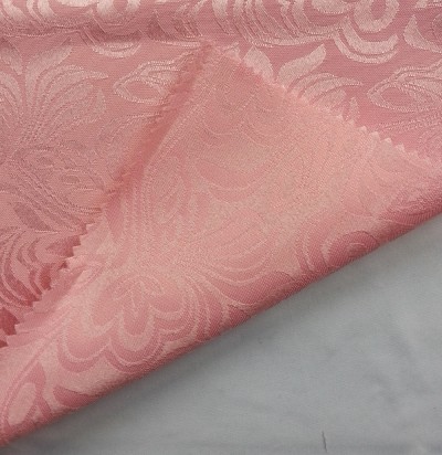 TB-FDN  提花桌布  枱布 100％滌  鬱金香-粉色 花瓣紋  RENE 正面照